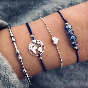 🎉 New Boho earth bracelet set of 4